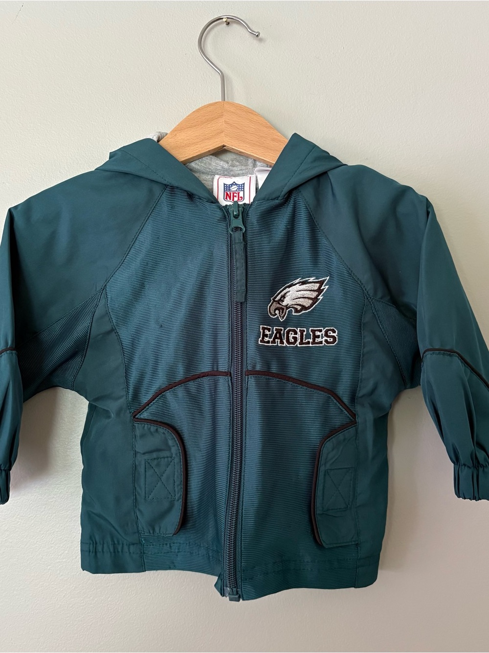 NFL Toddler Hooded Rain Jacket - Teal Green